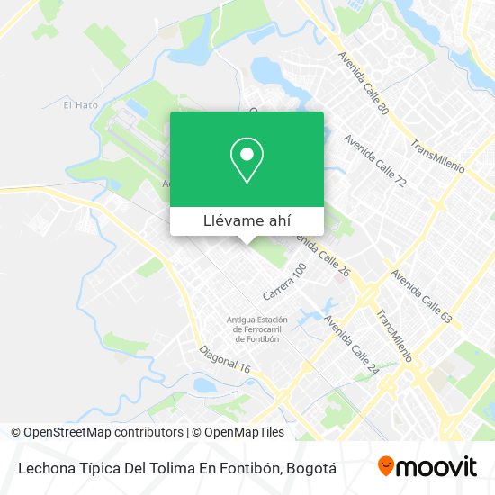 Mapa de Lechona Típica Del Tolima En Fontibón