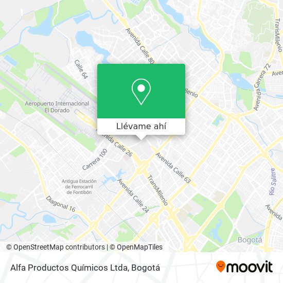 Mapa de Alfa Productos Químicos Ltda