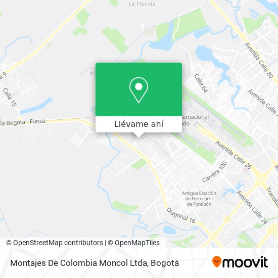 Mapa de Montajes De Colombia Moncol Ltda