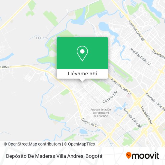 Mapa de Depósito De Maderas Villa Andrea