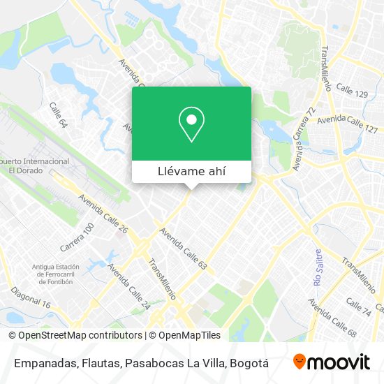 Mapa de Empanadas, Flautas, Pasabocas La Villa