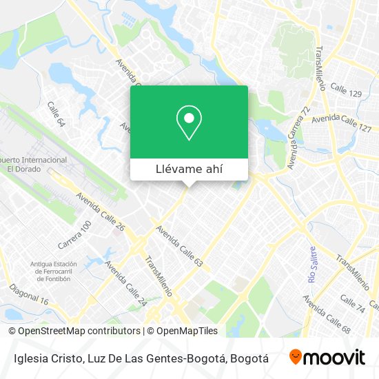 Mapa de Iglesia Cristo, Luz De Las Gentes-Bogotá