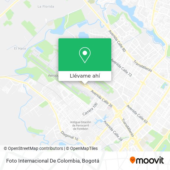 Mapa de Foto Internacional De Colombia