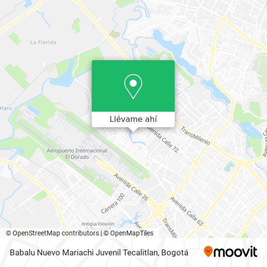 Mapa de Babalu Nuevo Mariachi Juvenil Tecalitlan