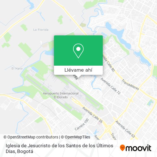 Mapa de Iglesia de Jesucristo de los Santos de los Últimos Días