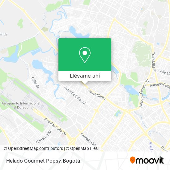 Mapa de Helado Gourmet Popsy