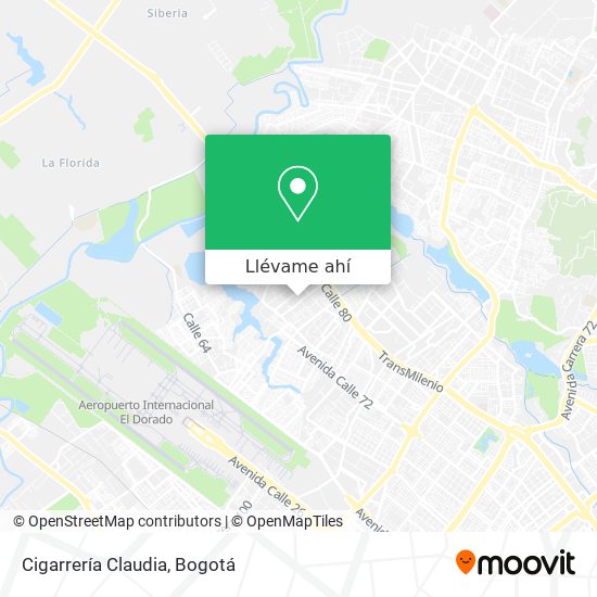 Mapa de Cigarrería Claudia