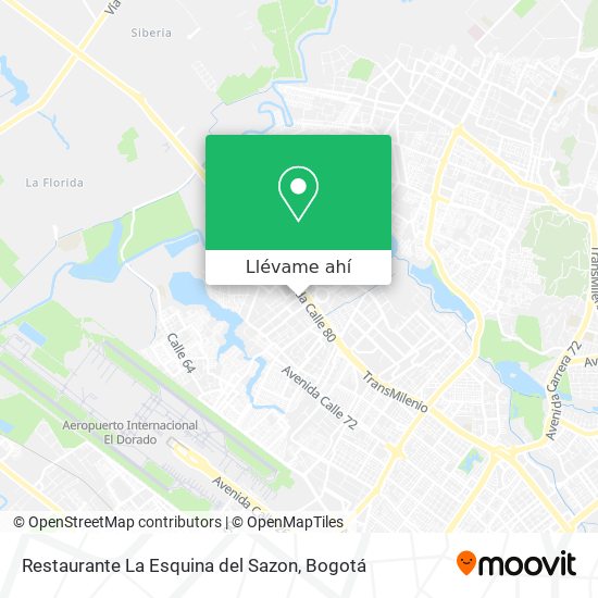 Mapa de Restaurante La Esquina del Sazon
