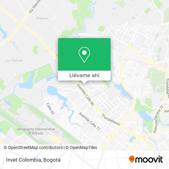 Mapa de Invet Colombia