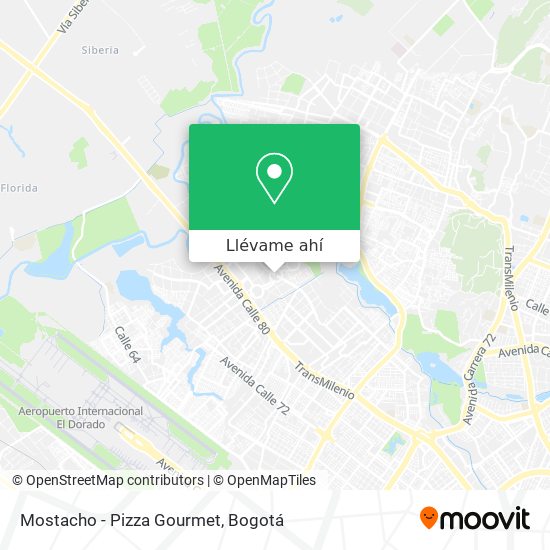Mapa de Mostacho - Pizza Gourmet
