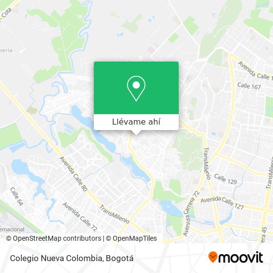 Mapa de Colegio Nueva Colombia