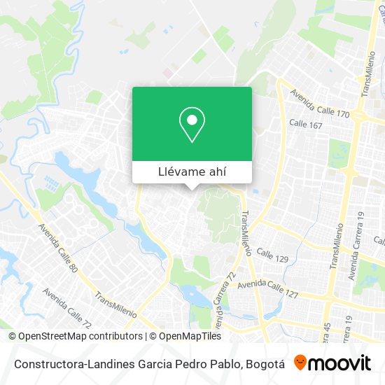 Mapa de Constructora-Landines Garcia Pedro Pablo