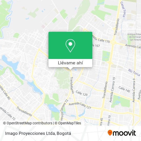 Mapa de Imago Proyecciones Ltda