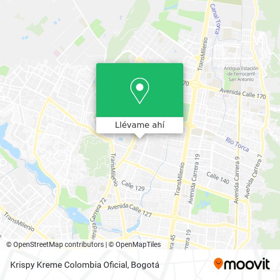 Mapa de Krispy Kreme Colombia Oficial