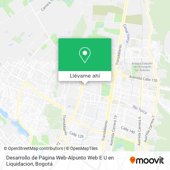 Mapa de Desarrollo de Página Web-Alpunto Web E U en Liquidacion