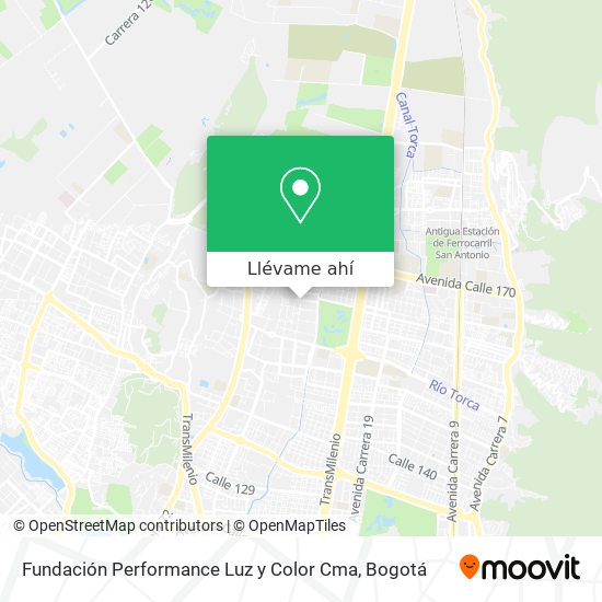 Mapa de Fundación Performance Luz y Color Cma