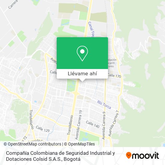 Mapa de Compañía Colombiana de Seguridad Industrial y Dotaciones Colsid S.A.S.