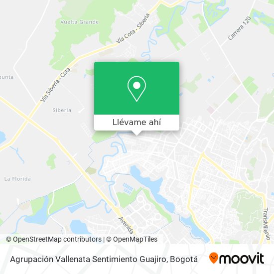 Mapa de Agrupación Vallenata Sentimiento Guajiro