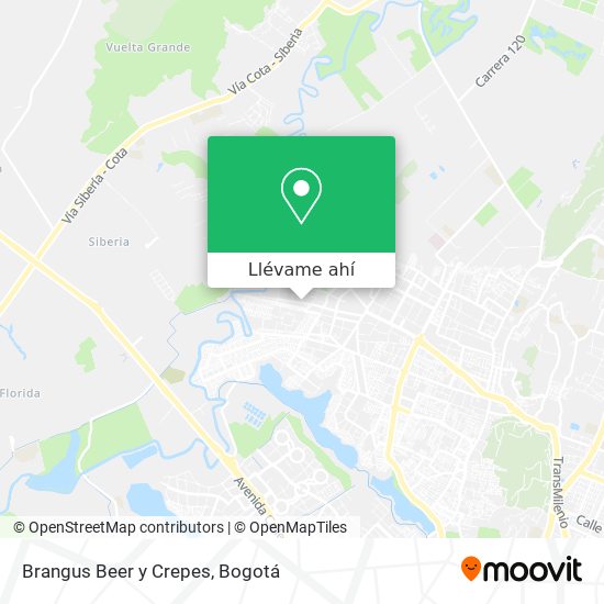 Mapa de Brangus Beer y Crepes