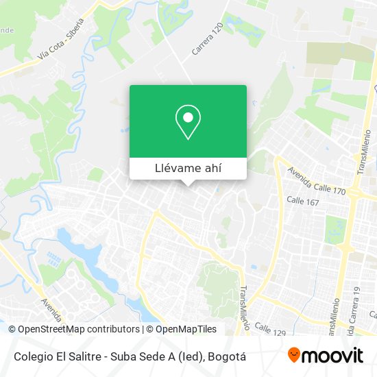 Mapa de Colegio El Salitre - Suba Sede A (Ied)