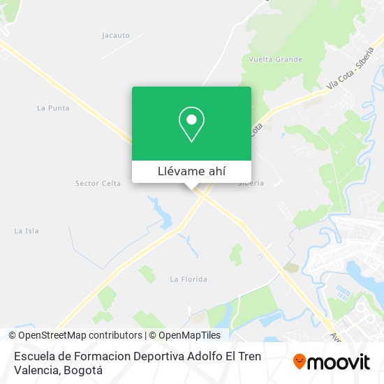 Mapa de Escuela de Formacion Deportiva Adolfo El Tren Valencia