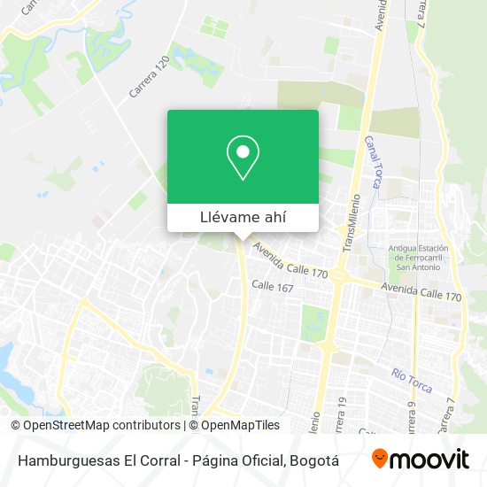 Mapa de Hamburguesas El Corral - Página Oficial