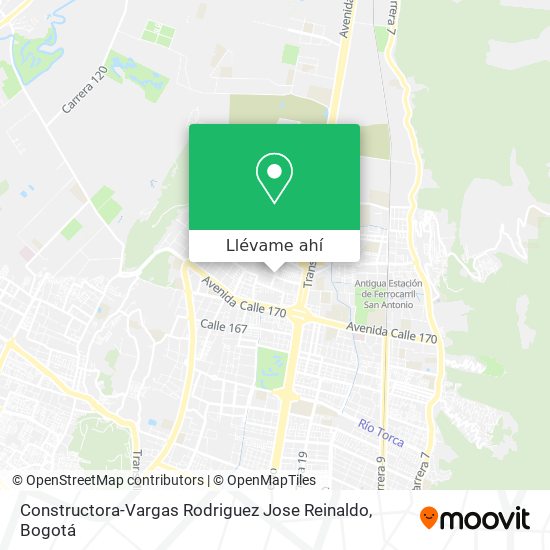 Mapa de Constructora-Vargas Rodriguez Jose Reinaldo