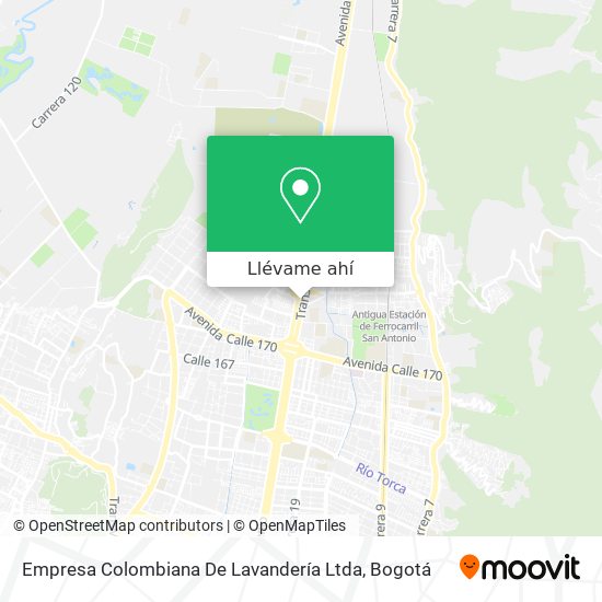 Mapa de Empresa Colombiana De Lavandería Ltda