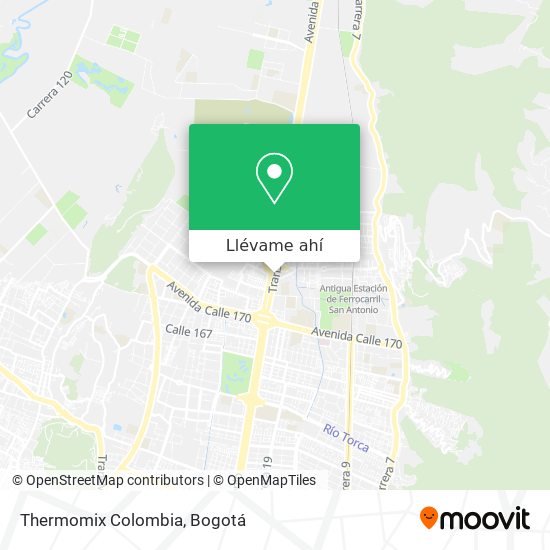 Mapa de Thermomix Colombia