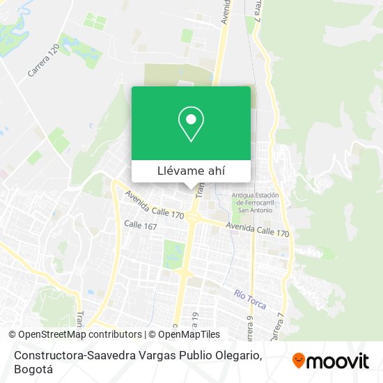 Mapa de Constructora-Saavedra Vargas Publio Olegario