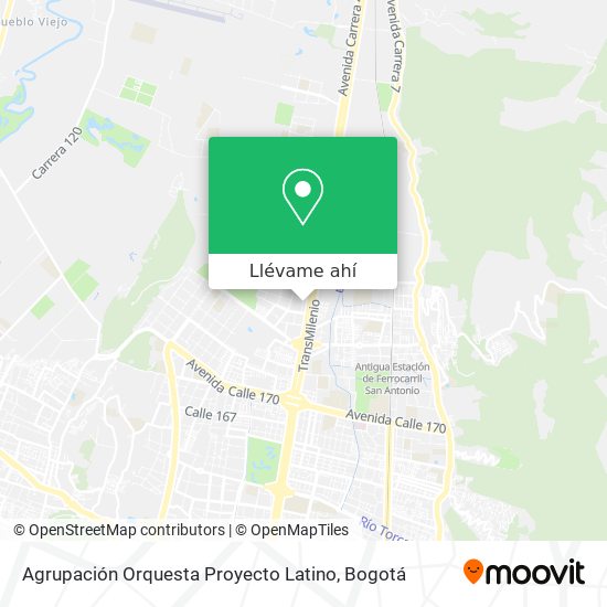 Mapa de Agrupación Orquesta Proyecto Latino