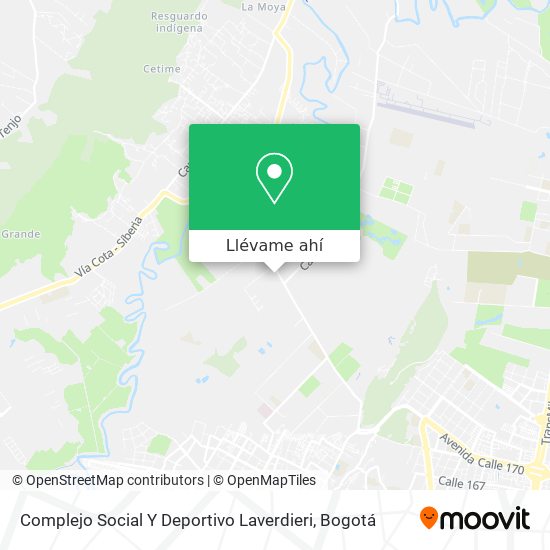 Mapa de Complejo Social Y Deportivo Laverdieri
