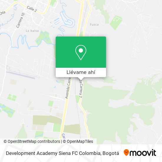 Mapa de Development Academy Siena FC Colombia