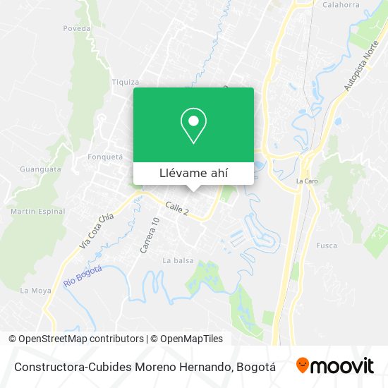 Mapa de Constructora-Cubides Moreno Hernando