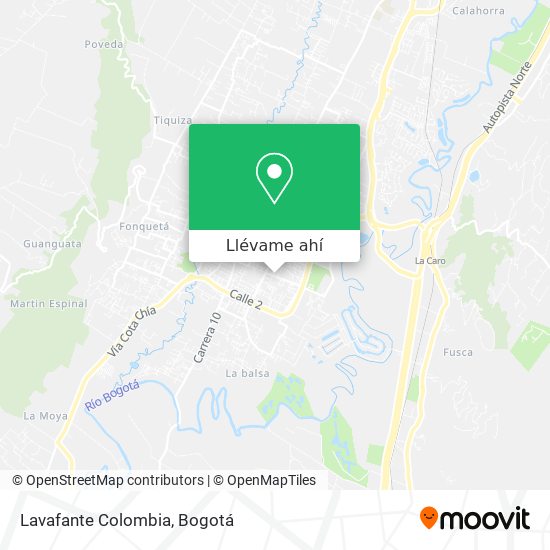 Mapa de Lavafante Colombia
