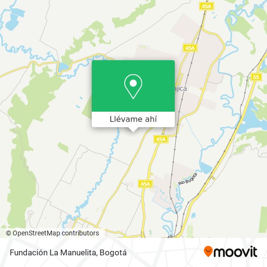 Mapa de Fundación La Manuelita