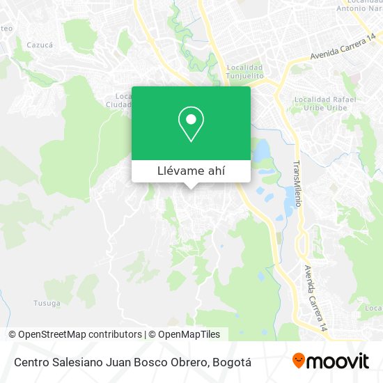 Mapa de Centro Salesiano Juan Bosco Obrero