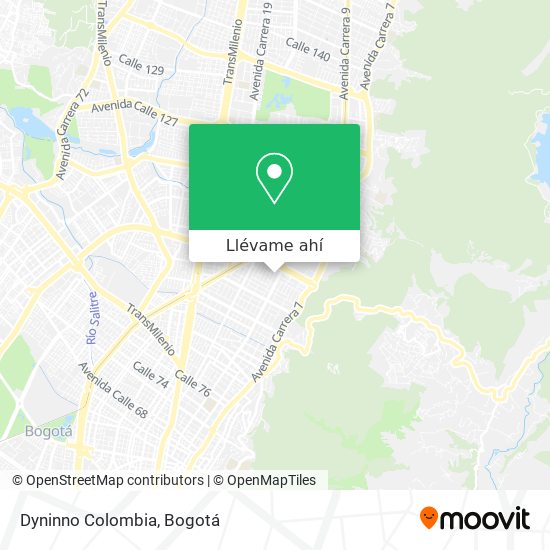 Mapa de Dyninno Colombia