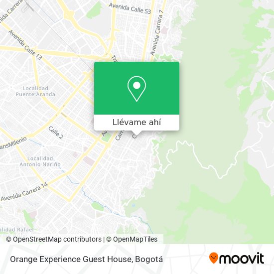 Mapa de Orange Experience Guest House