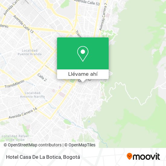 Mapa de Hotel Casa De La Botica