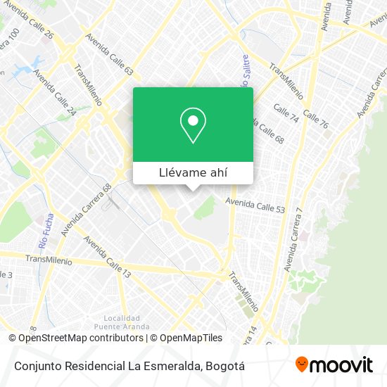 Mapa de Conjunto Residencial La Esmeralda