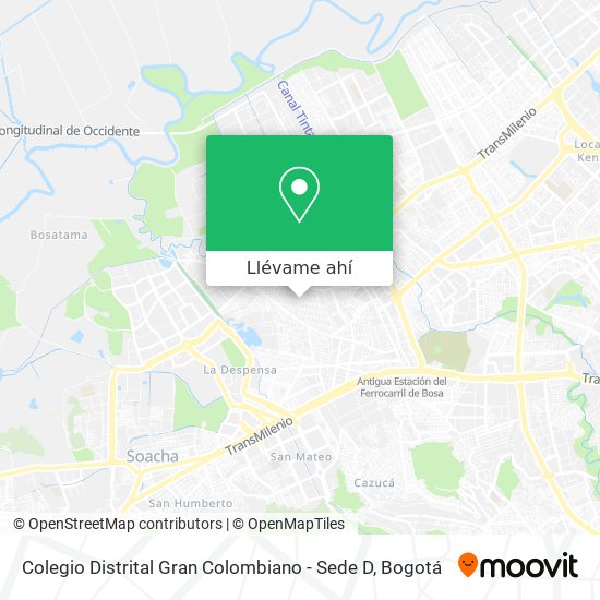 Mapa de Colegio Distrital Gran Colombiano - Sede D