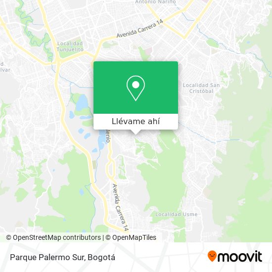 Mapa de Parque Palermo Sur