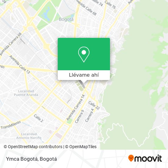 Mapa de Ymca Bogotá