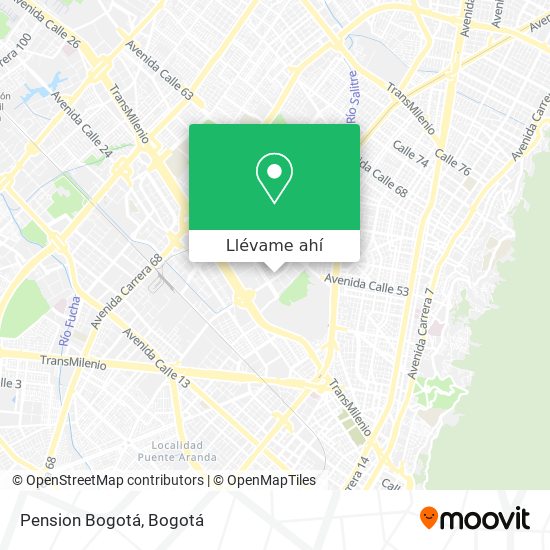 Mapa de Pension Bogotá