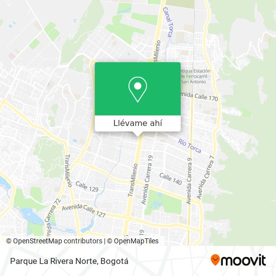 Mapa de Parque La Rivera Norte