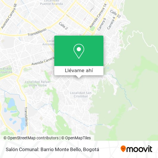Mapa de Salón Comunal: Barrio Monte Bello