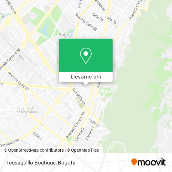 Mapa de Teusaquillo Boutique