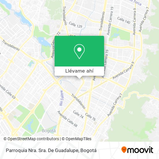 Mapa de Parroquia Nra. Sra. De Guadalupe