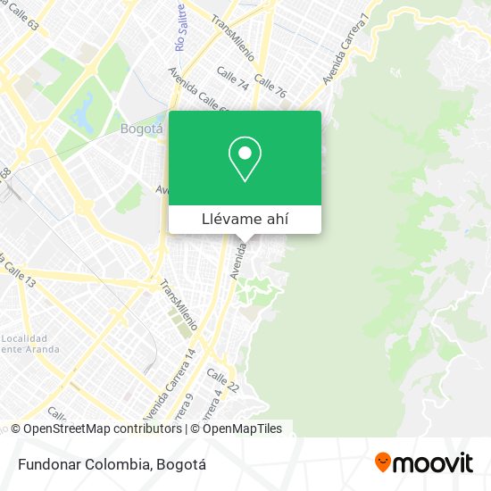Mapa de Fundonar Colombia